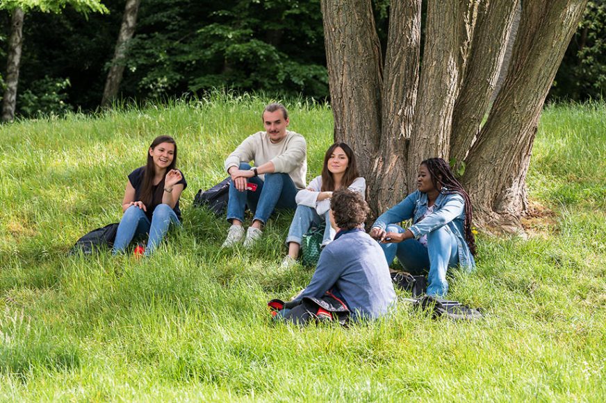 Places to relax outside on campus