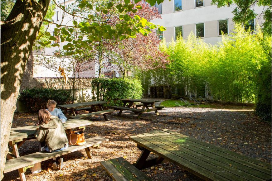 Places to relax outside on campus